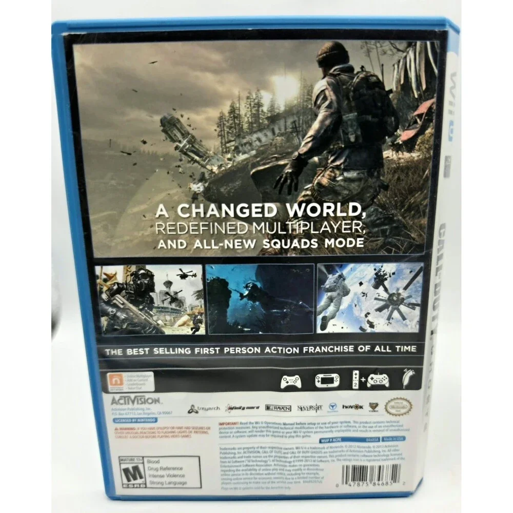 Call of Duty: Ghosts (Nintendo Wii U, 2013) Complete CIB - Excellent